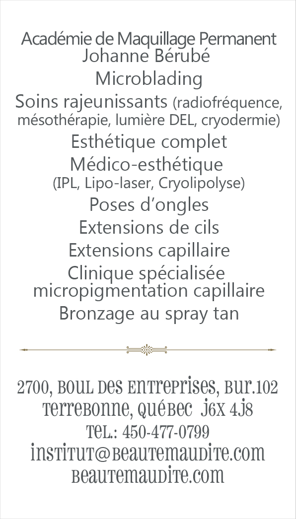 Salon d'esthétique Beauté  Maudite