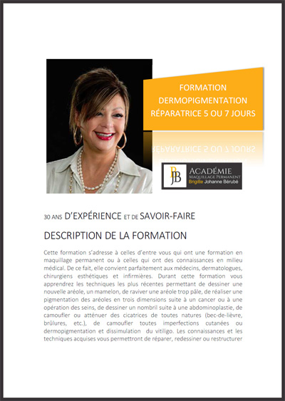 PDF de la Formation en Dermopigmentation