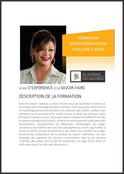 PDF de la Formation en Micropigmentation Capillaire