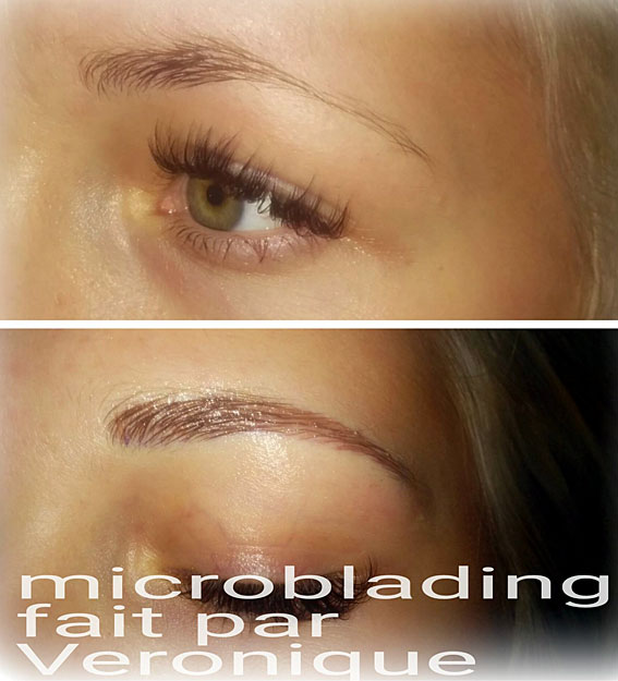 Maquillage permanent des sourcils par microblading